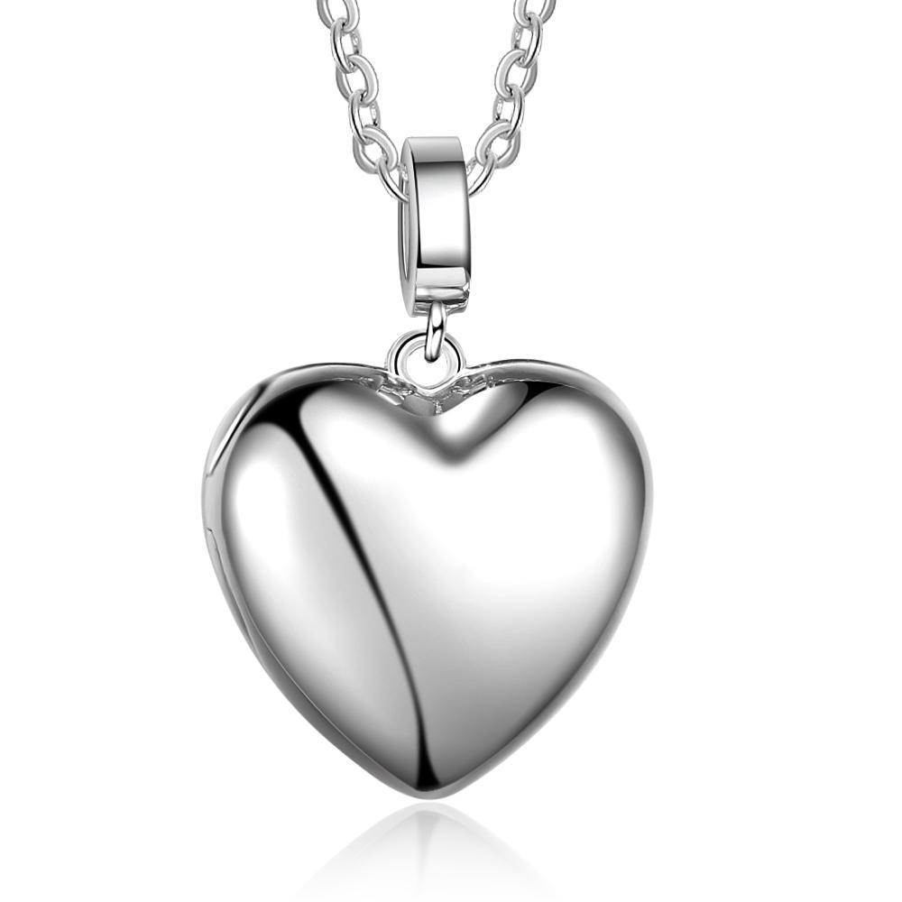 Personalized Heart Photo Locket 925 Sliver Necklace Custom Photo Necklace Gifts For Her