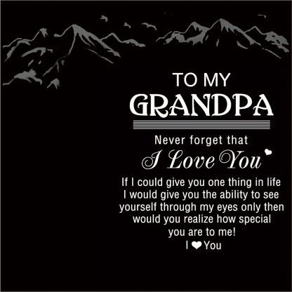 To My Grandpa Warm Gift Card, Special Card For Grandpa