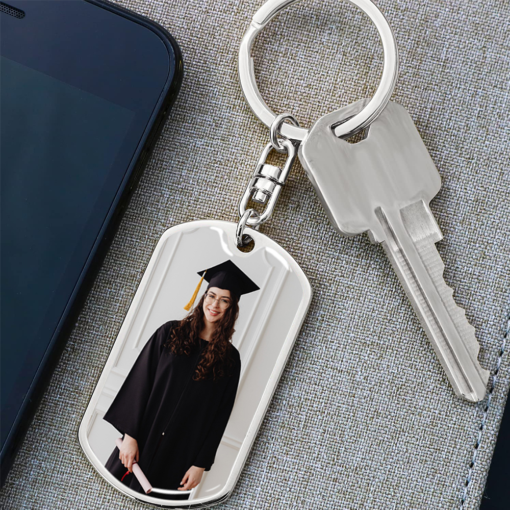 Personalized Photo Keychain 2022 Graduation Gifts-Fact: You Graduated Congratulations