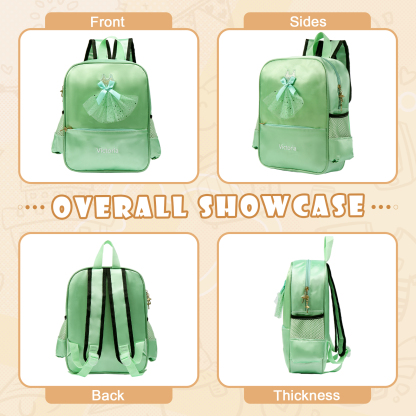 Personalized Name Band Princess Dress Accessories Satin Children Backpack Back To School Gift