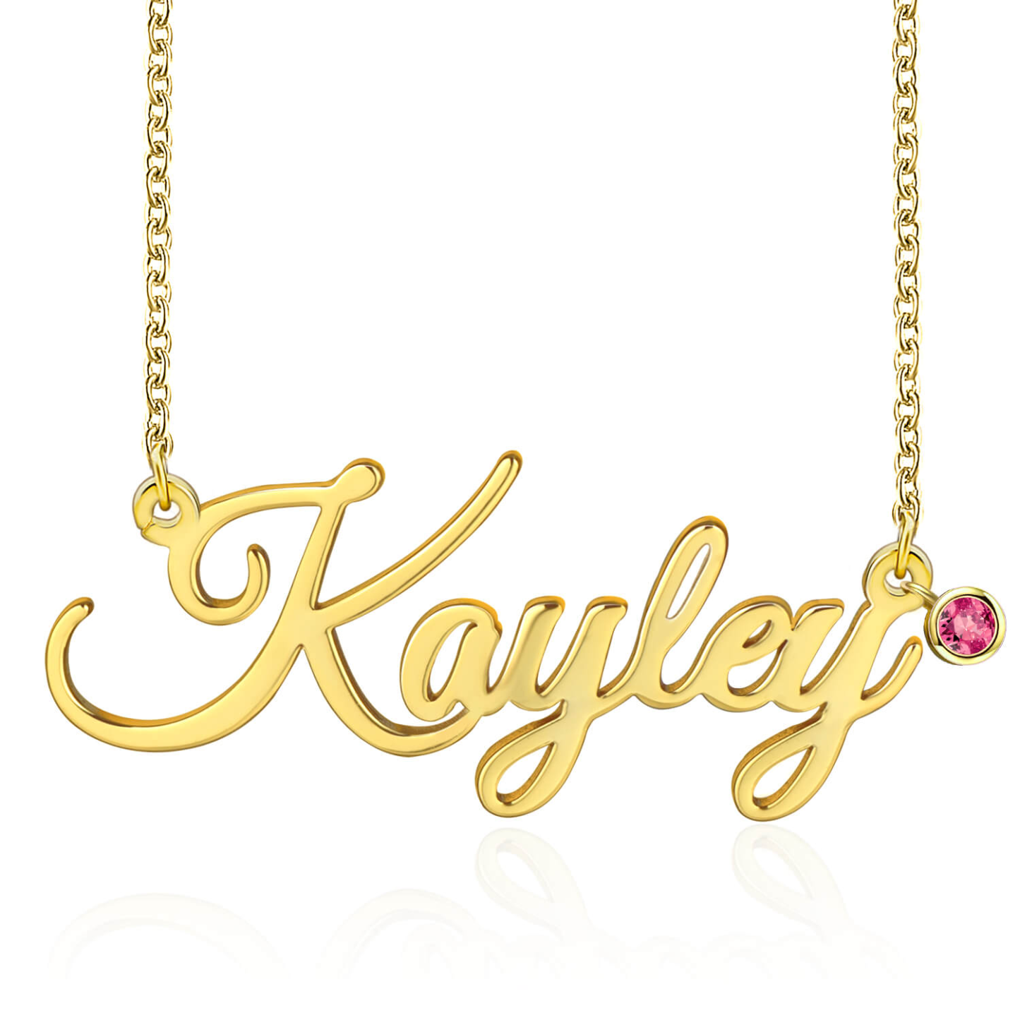 Jessemade Personalized With Birthstone Name Necklace