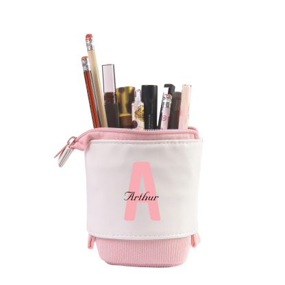 Personalized Custom 1 Letter and 3 Names Gift Set Custom Backpack and Pencil Case and Ruler Gift Set Back to School Gift for Daughter
