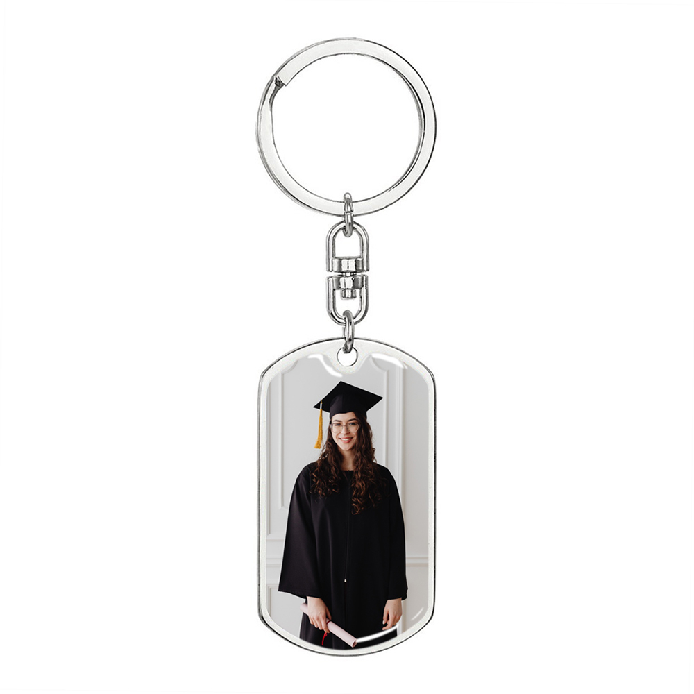 Personalized Photo Keychain 2022 Graduation Gifts-Fact: You Graduated Congratulations