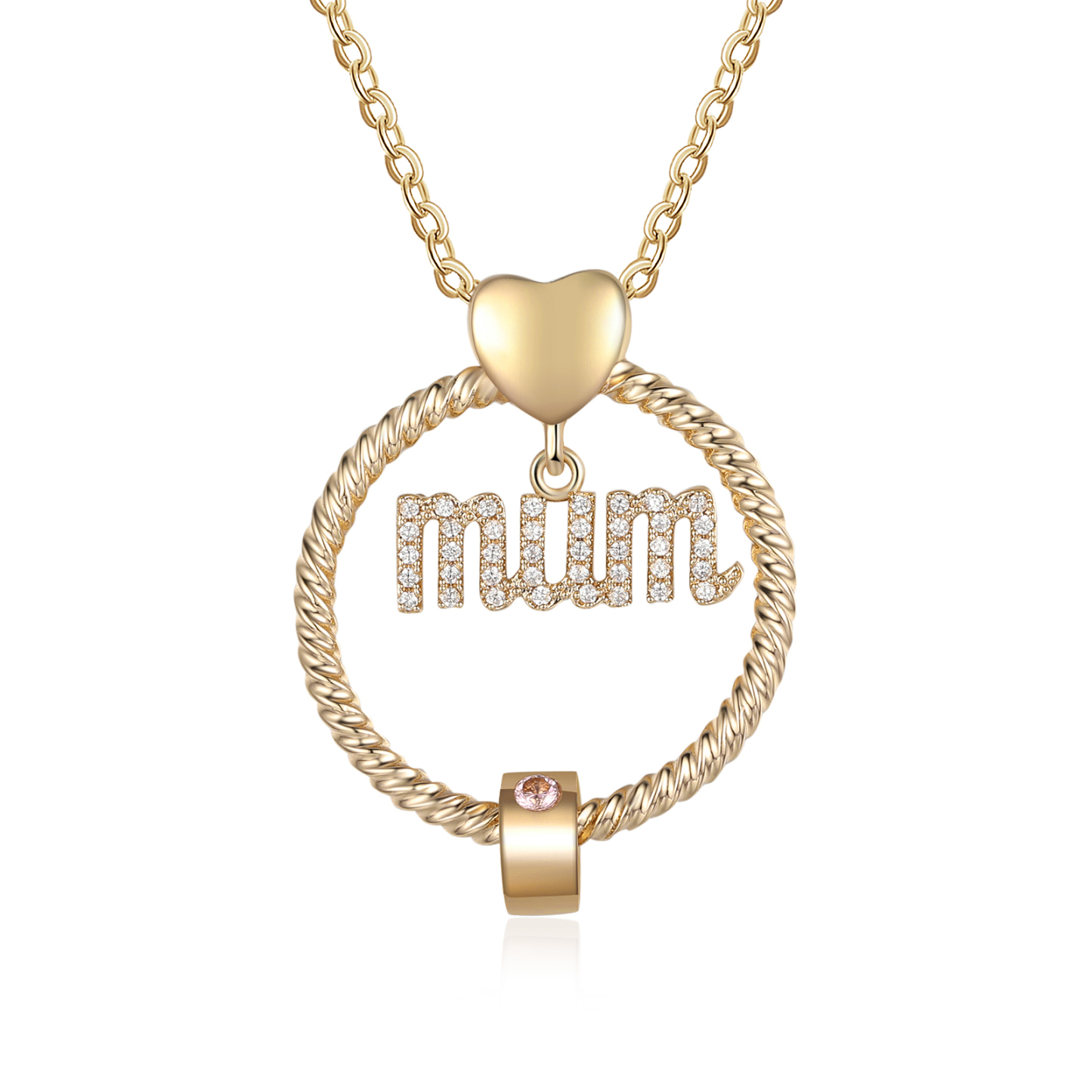1 Name-Personalized Mom Necklace Set With Premium Custom Necklace With 1 Birthstones Engraved Names Gift For Mother