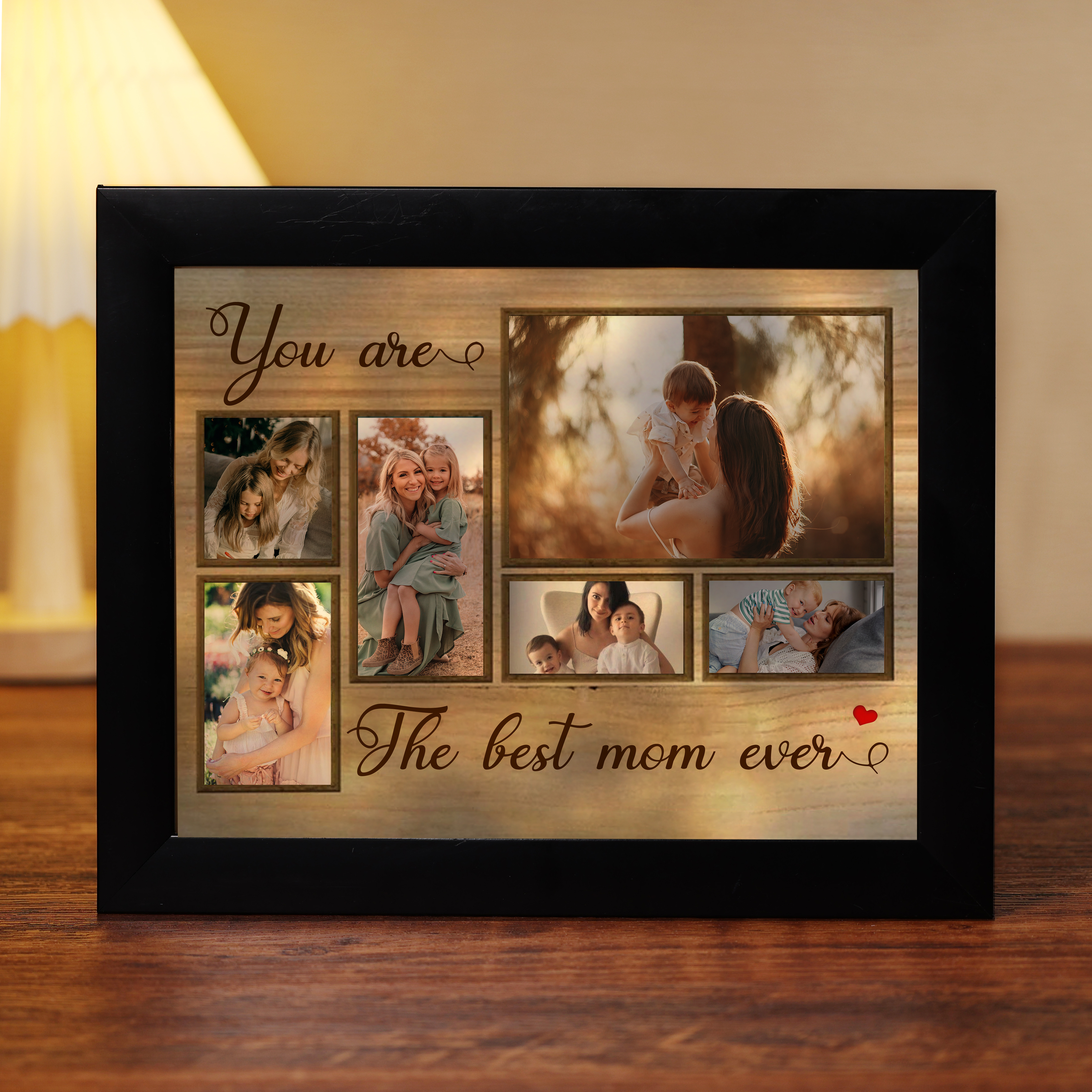 Photo-Personalized Frame Set With Night Light Custom Gift For Family