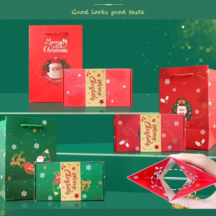 Christmas Surprise Gift Box Red Bounce Gift Box Green Pop-Up Box Bouncing Romantic Gift Box | Jessmade