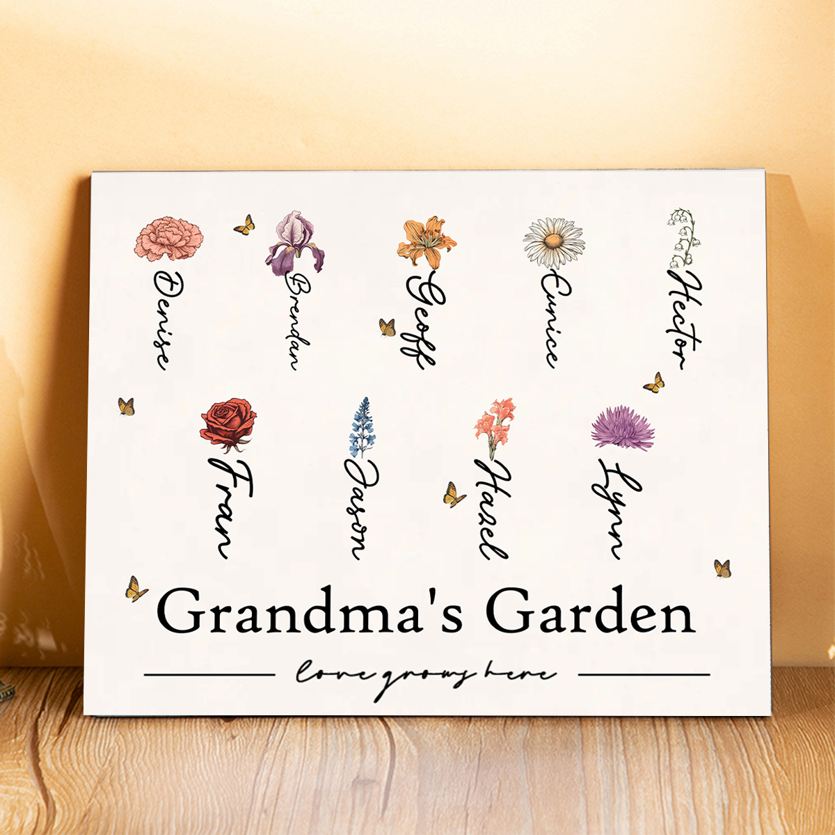 To My Daddy Personalized Photo Frame Wood Signs Keepsake Custom 4 Photos