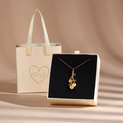 3 Letters - Personalized Special Leaf Pendant Necklace Beautiful Letter Necklace Gift for Her