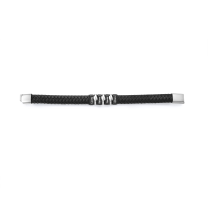 4 names - Personalized Stainless Steel Men’s Bracelet, Custom Names for Dad’s Gift