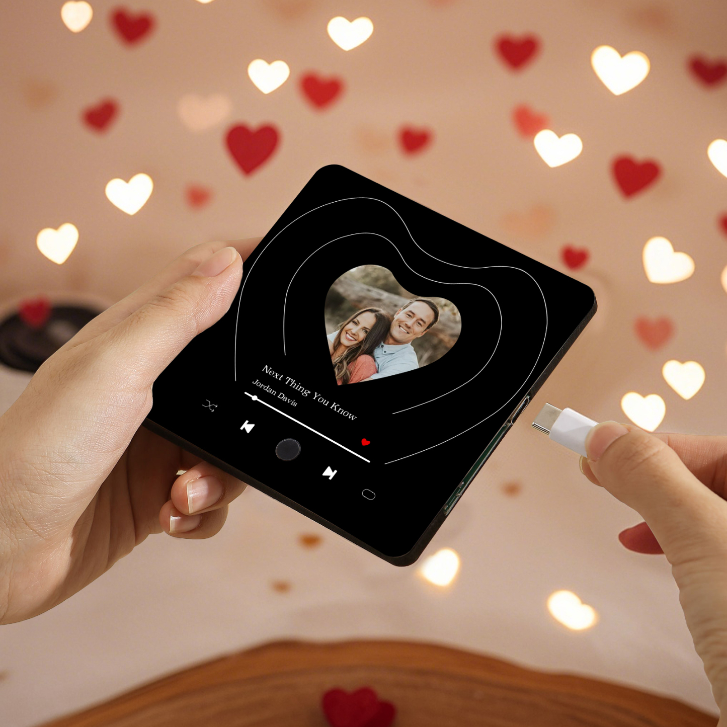 Personalized Music Refrigerator Magnet – Custom Photo & Song | Valentine's Gift for Him/Her | Jessemade