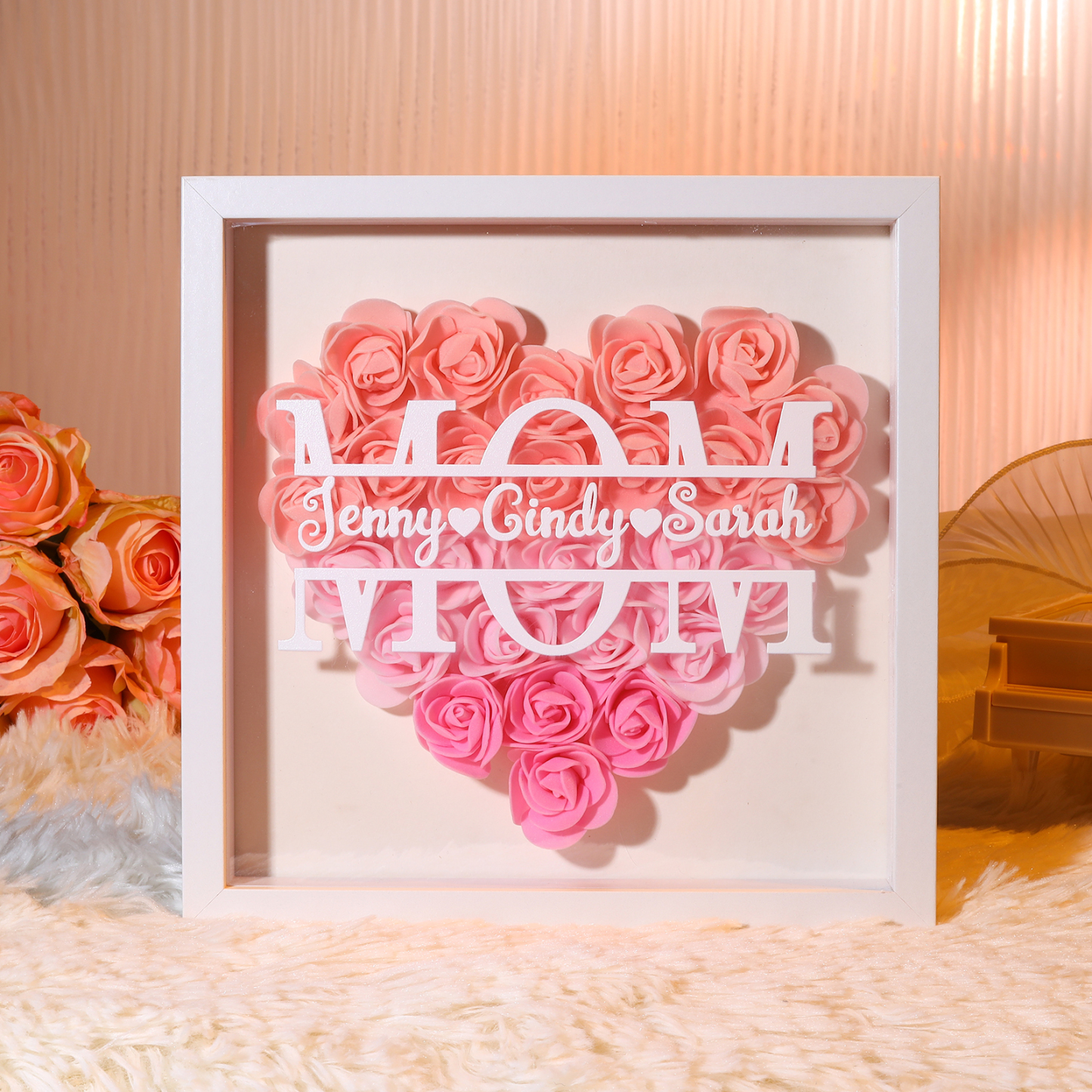 Personalized Custom Name and Text, Exquisite Love Decorations in Five Colors, As a Morher's Day Gifts for Mom