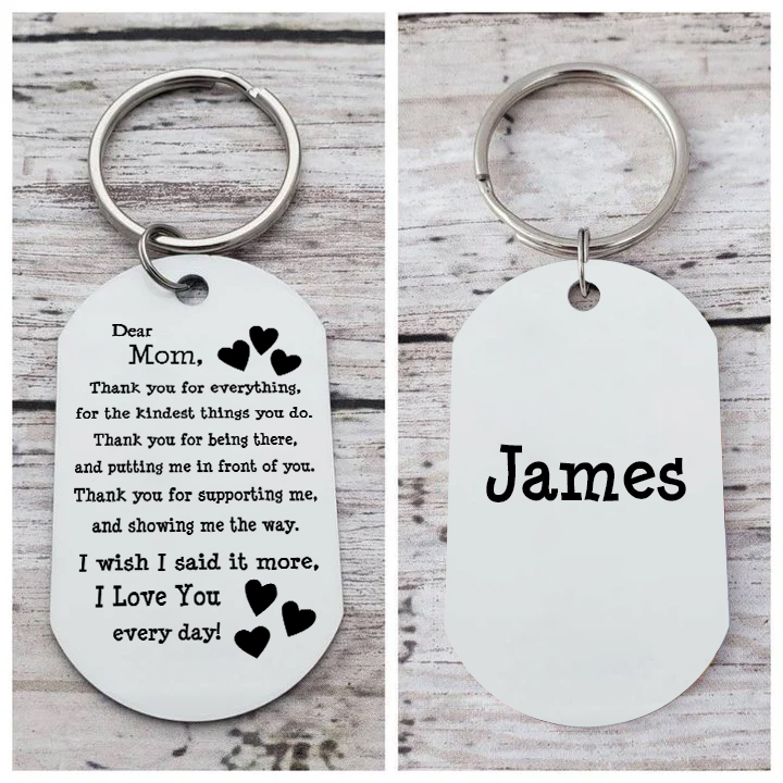 Personalized Text Pendant Keychain Copywriting is As A Mother's Day Gi