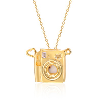Personalized Photo Necklace - Camera Pendant Necklace with Customize 1