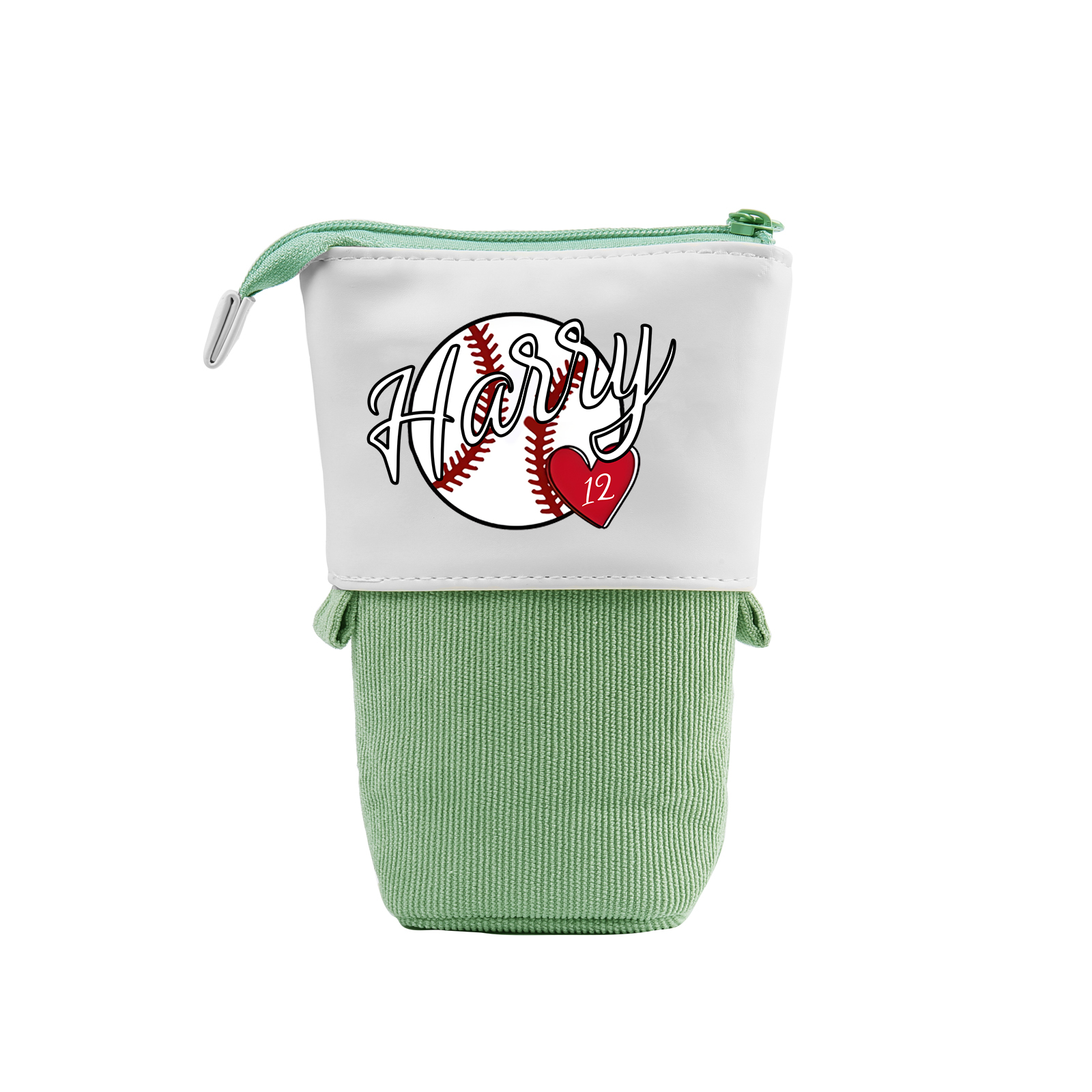 Personalized Pencil Case Customized Name & Ball & Number Pencil Case Back to School Gift for Boys Girls