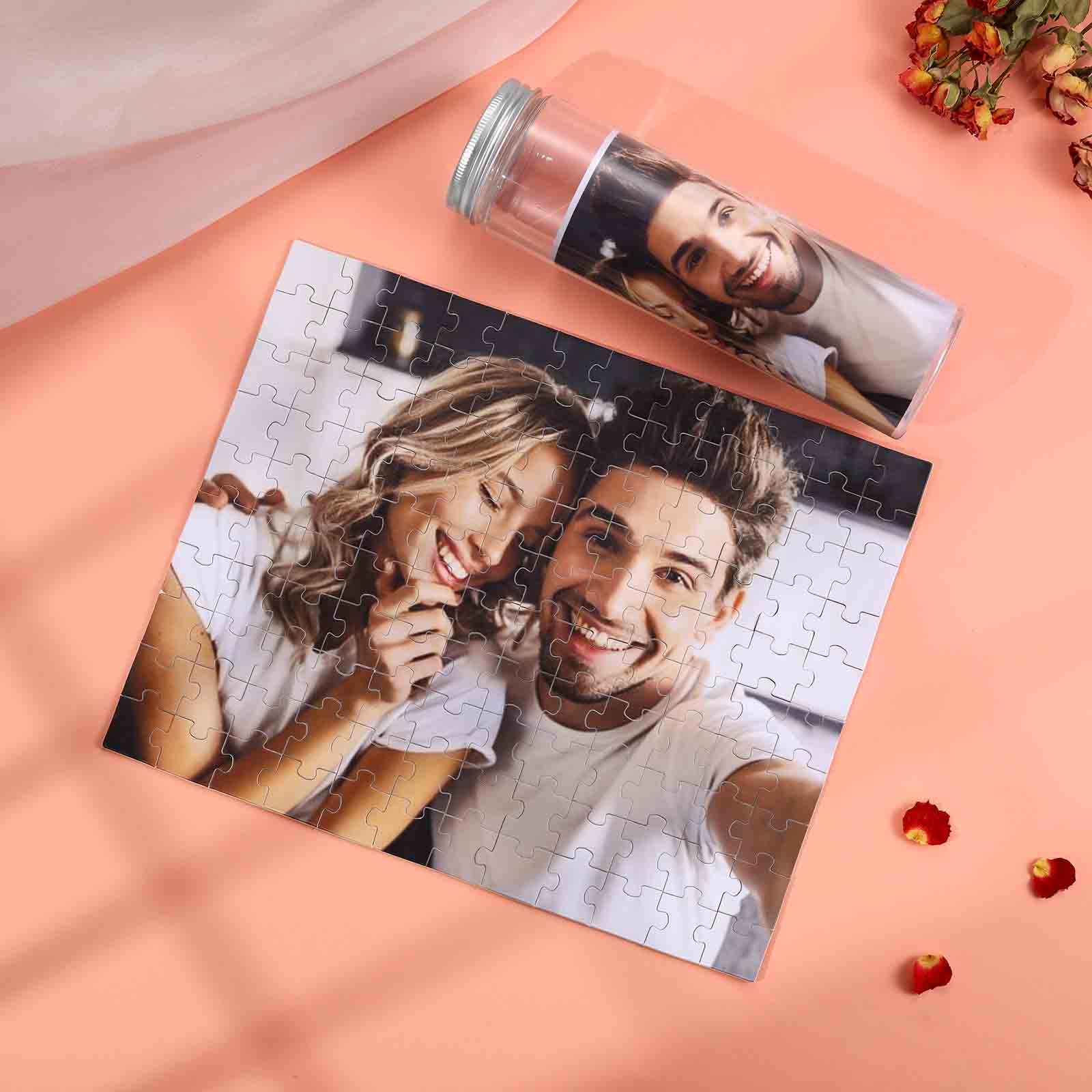 Personalized Canned Custom Photo Puzzle Custom 1 Photo 70 or 120 Pieces Gift for Her | Jessemade