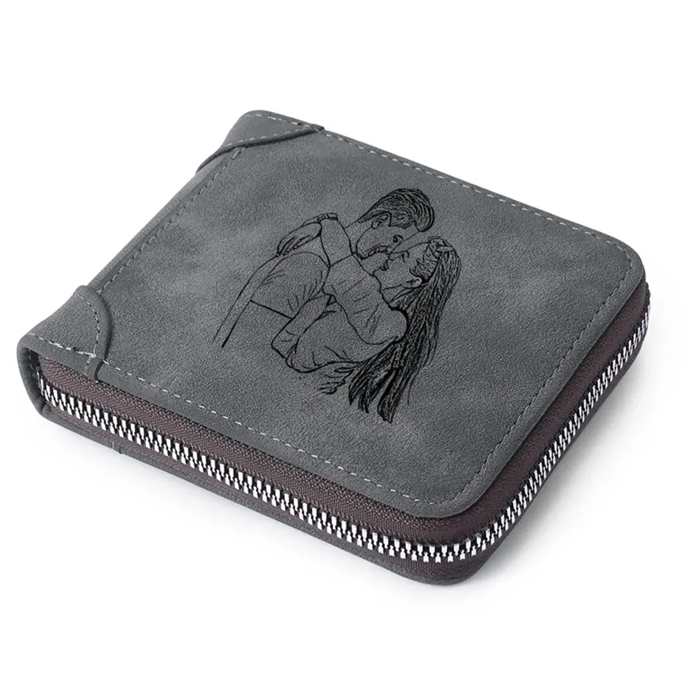 Personalized Men's Wallet & Keychain &Pen Set – Custom Photo, Name & Text – Exclusive Gift for Dad | Jessemade