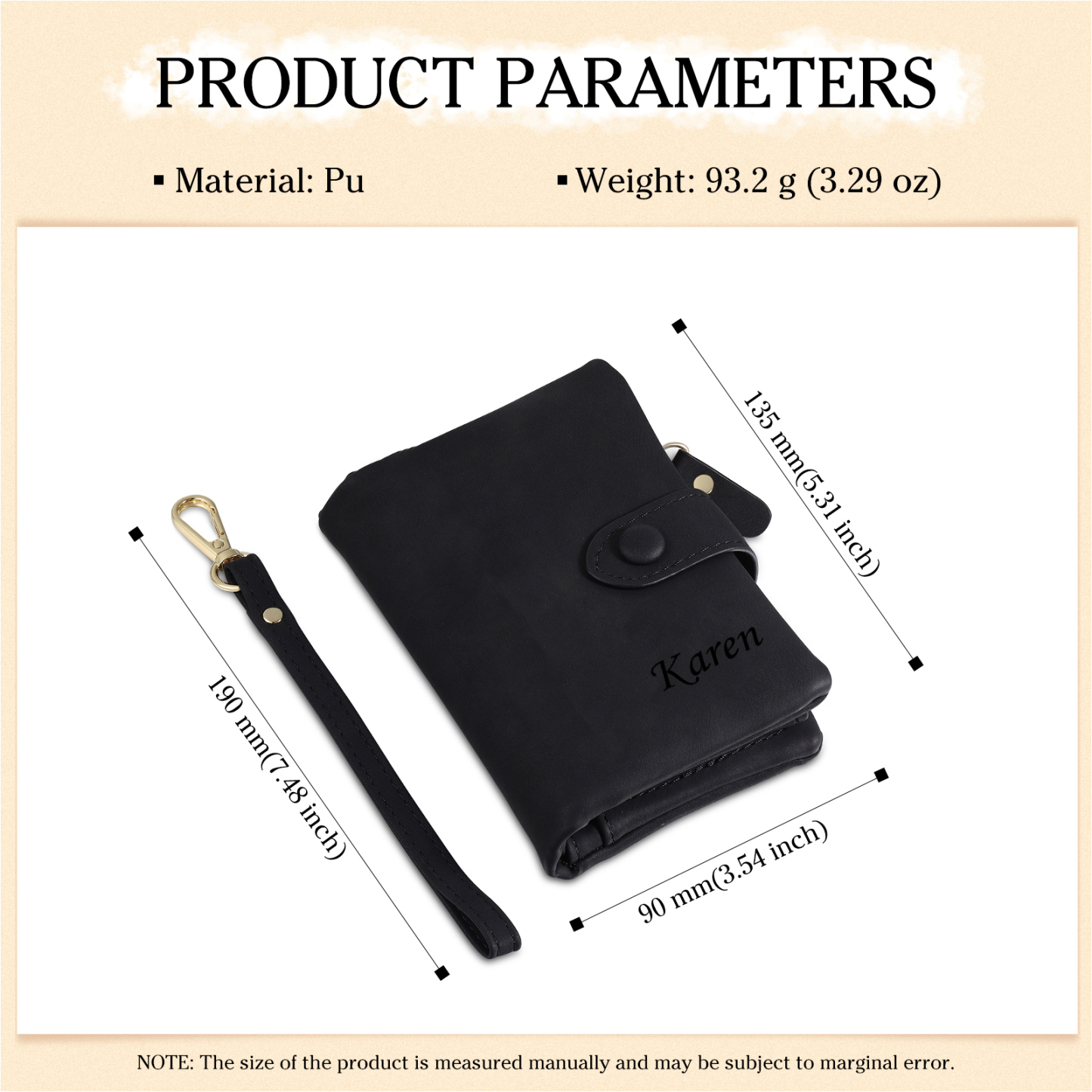 Personalised Women's Wallet Custom Photo & Name & Text Women's Folding Wallet for Her | Jessmade