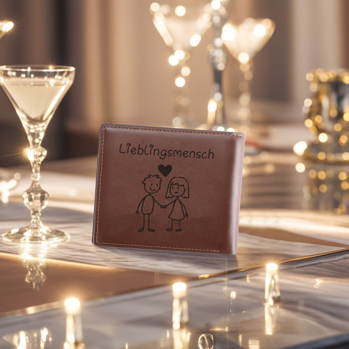 Personalised Men's Wallet – Customized Photo & Text – Valentine's Day Gift for Him | Jessemade