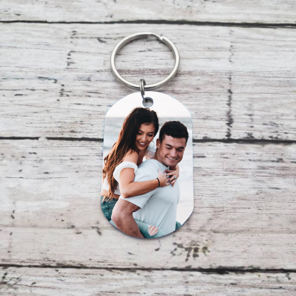 Personalized Photo Couple Keychain Gift Custom Name And Date Special Keychain Gift For Him/Her