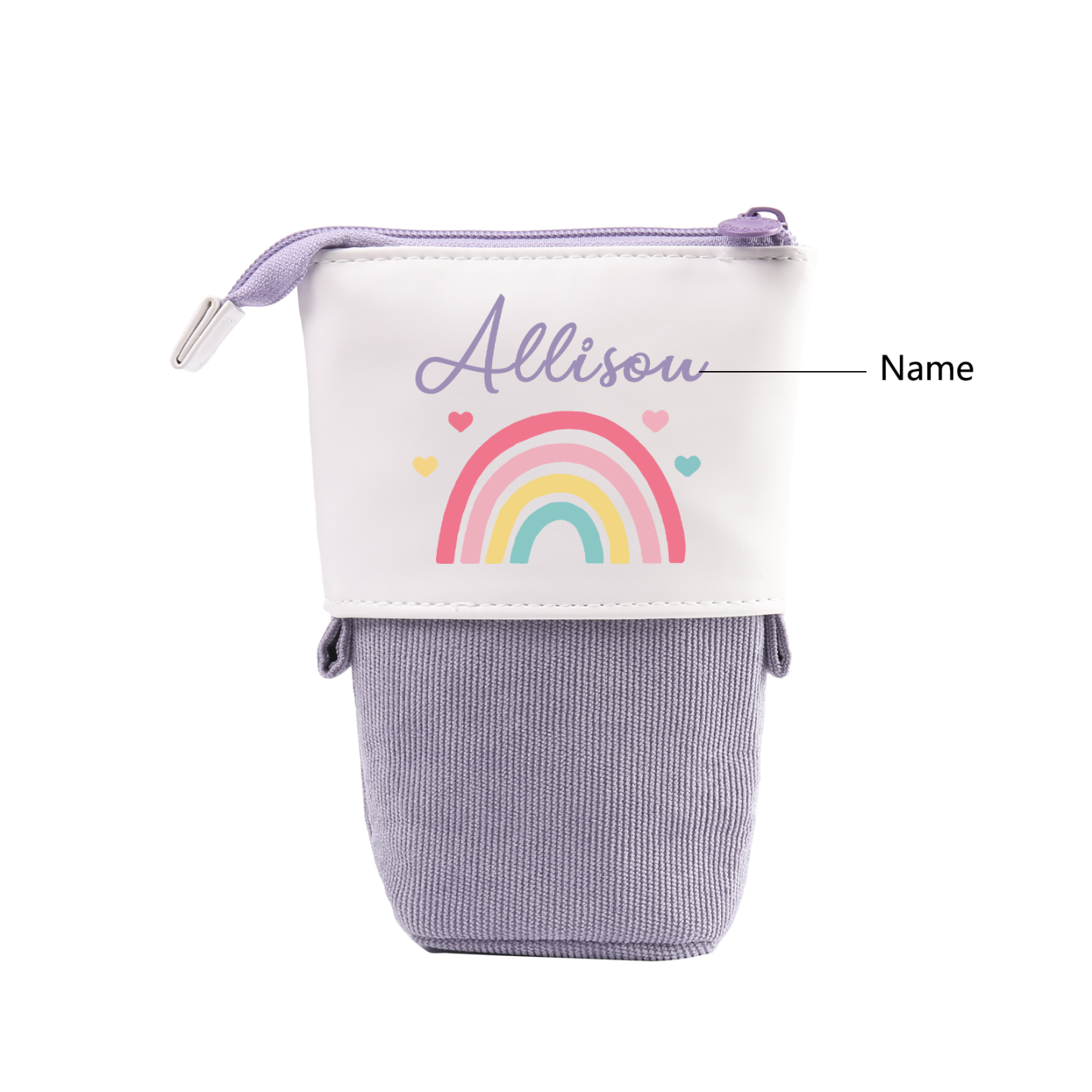 Back to School Gift Set -Personalized Gift Customized Name and Date Enamel Mug and Pueple Dinosaur Pencil Case and Dinosaur Bracelet Set - Gift for Kids
