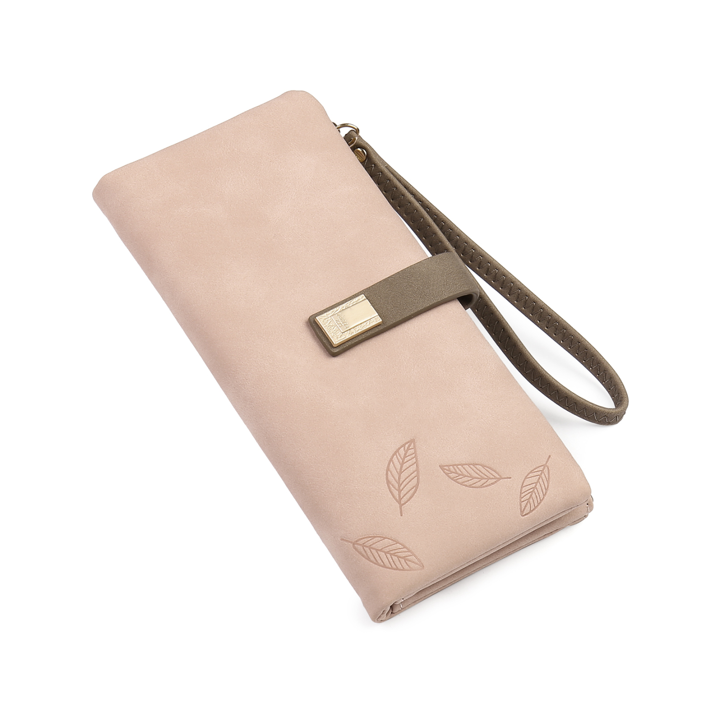 Personalized Women's Wallet Customized Birth Flower and Name Zipper Women's Wallet