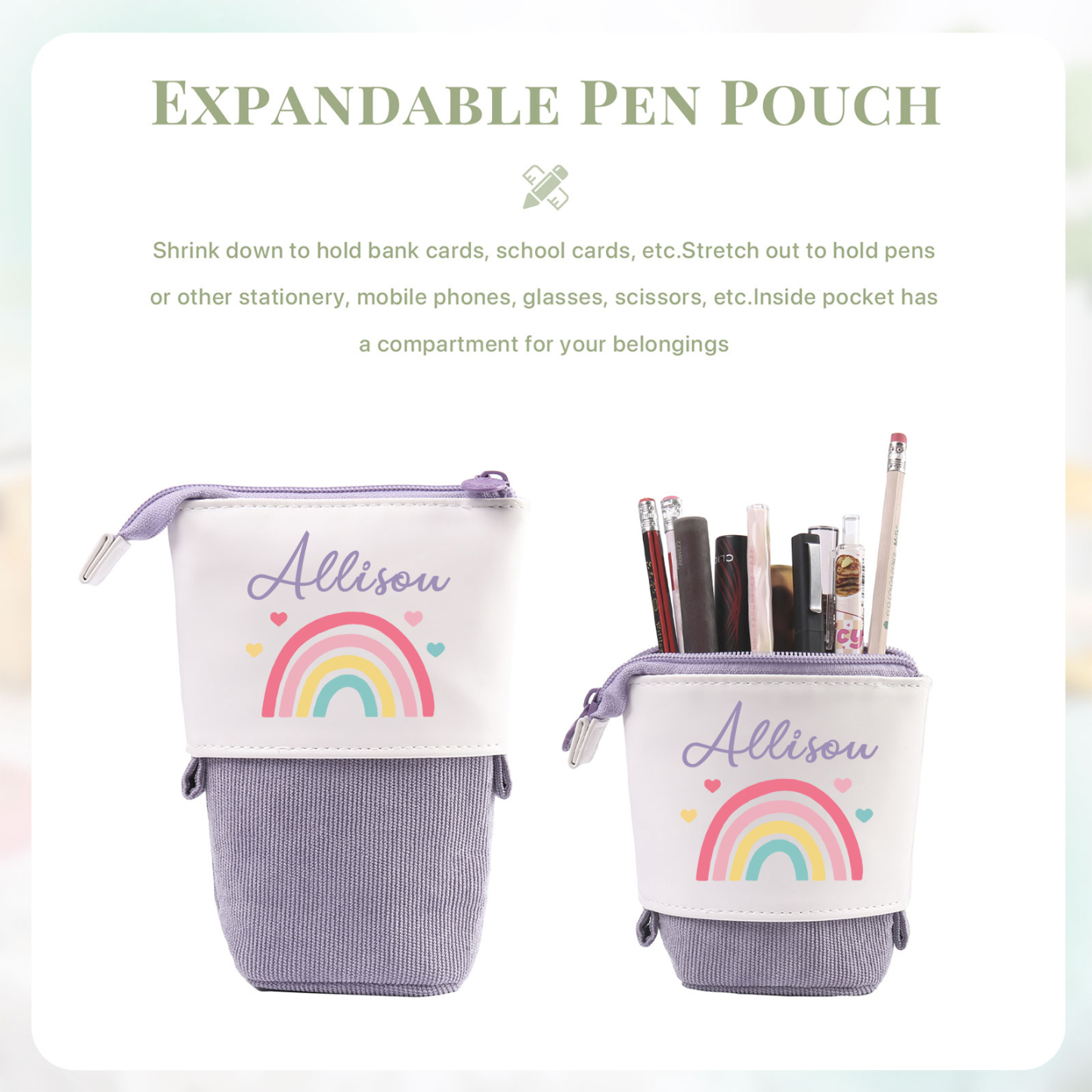Back to School Gift Set -Personalized Gift Customized Name and Date Enamel Mug and Pueple Dinosaur Pencil Case and Dinosaur Bracelet Set - Gift for Kids