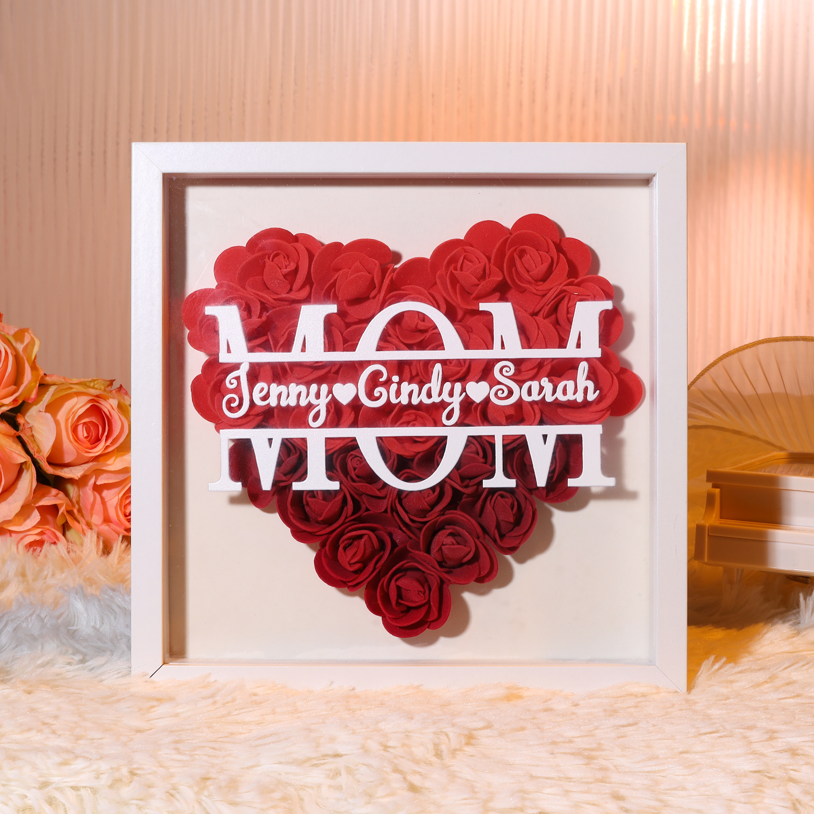 Personalized Custom Name and Text, Exquisite Love Decorations in Five 