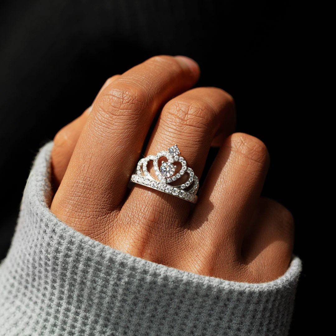Dad To Daughter, No matter how much you grow up, Princess Crown Ring With Card, Gifts For Her