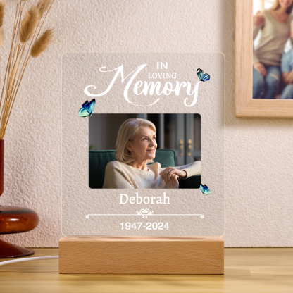 Photo-Personalized Family Night Light Custom Text LED Lamp Mother's Day Gift For Family
