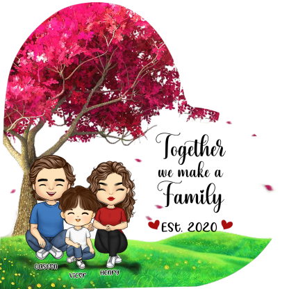 Personalized Heart Acrylic Plaque Together We Make a Family Mothers Day Gift | Jessemade