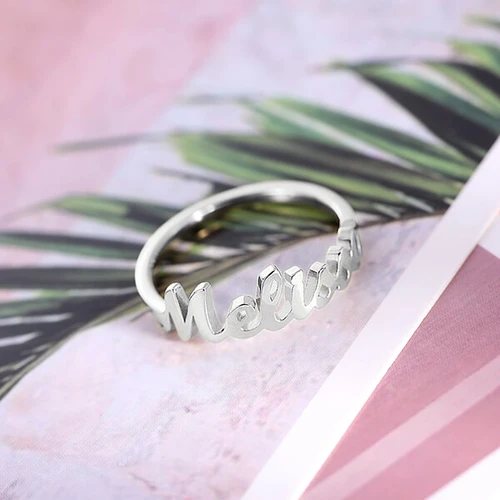 Personalized Name Ring Custom Rings with 1 Name Gifts for Mother Ring
