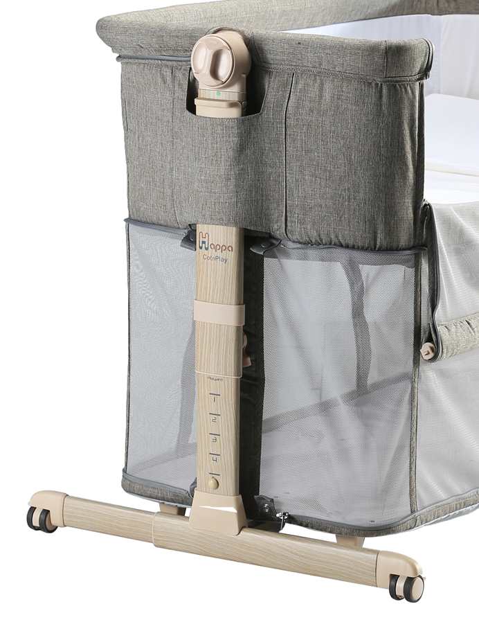 HAPPA 4 In 1 COT N PLAY BABY CRIB - STONE
