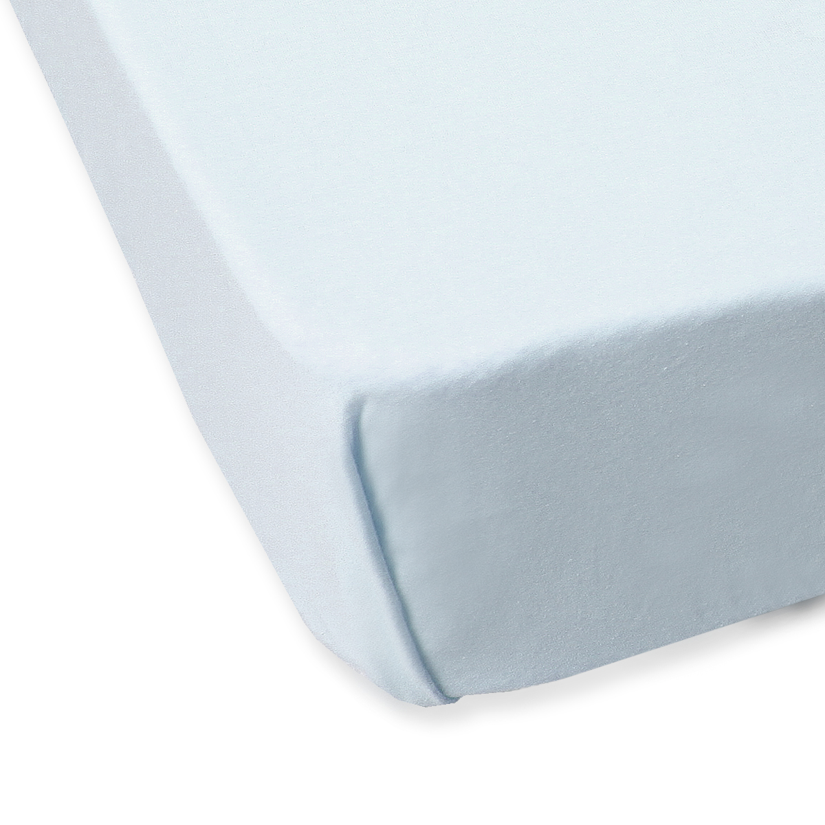 PLAIN JERSEY FITTED SHEET (L) 120*60CM - BLUE