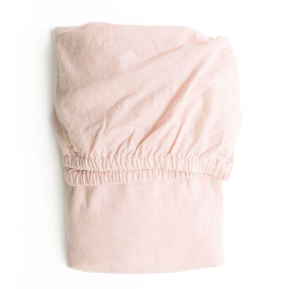 PLAIN JERSEY FITTED SHEET (L) 120*60CM - PINL