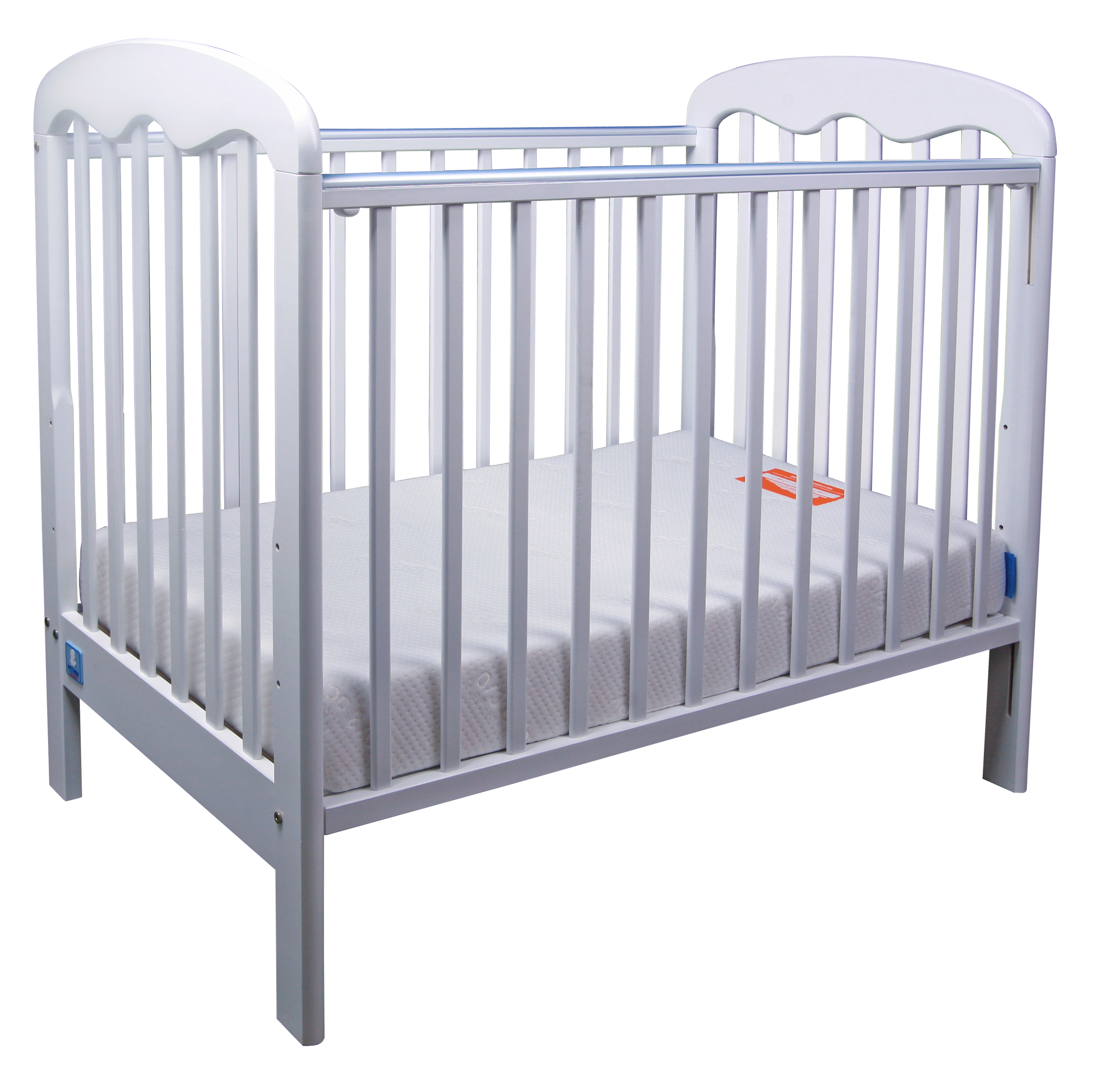 SABRINA COT - WHITE (WITH MATTRESS)