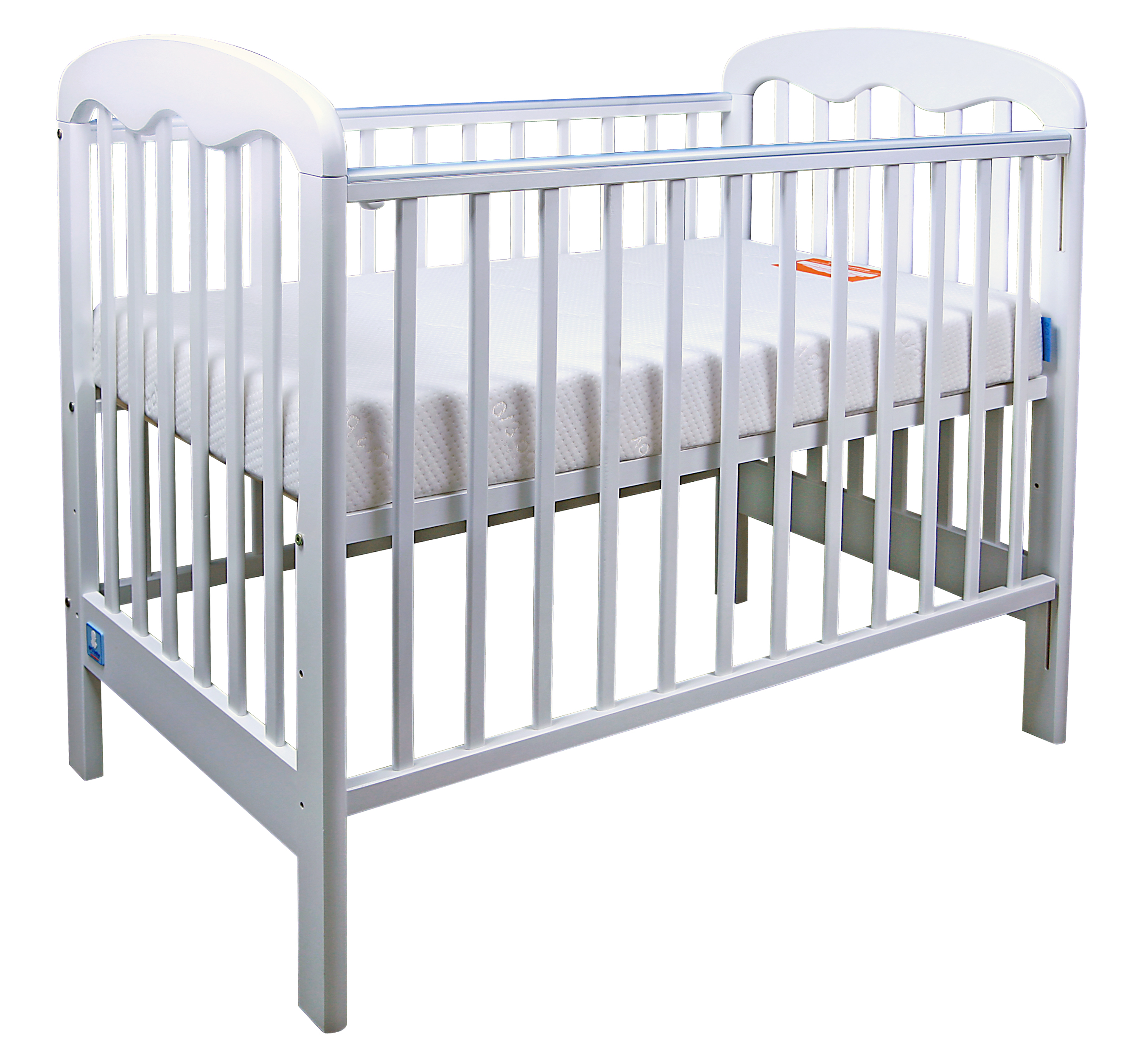 SABRINA COT - WHITE (WITH MATTRESS)