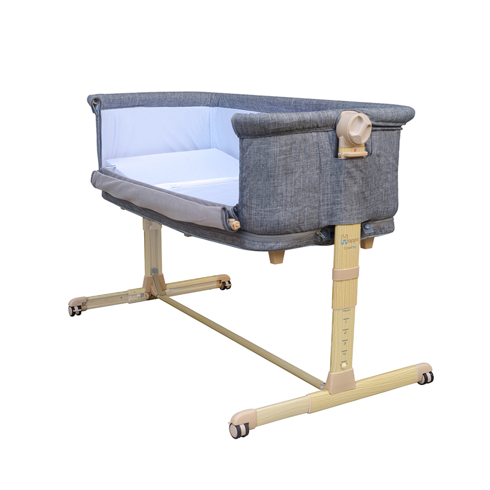 HAPPA 4 In 1 Cot N Play Baby Crib - New York Grey