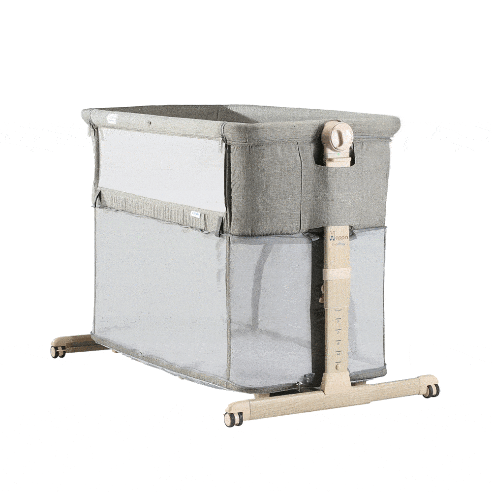 HAPPA 4 In 1 COT N PLAY BABY CRIB - STONE