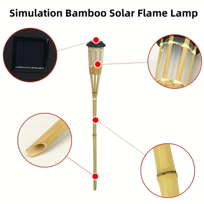 Solar Flame Hanging Lamp, LED Chips, Solar Garden Lights, Outdoor Decor