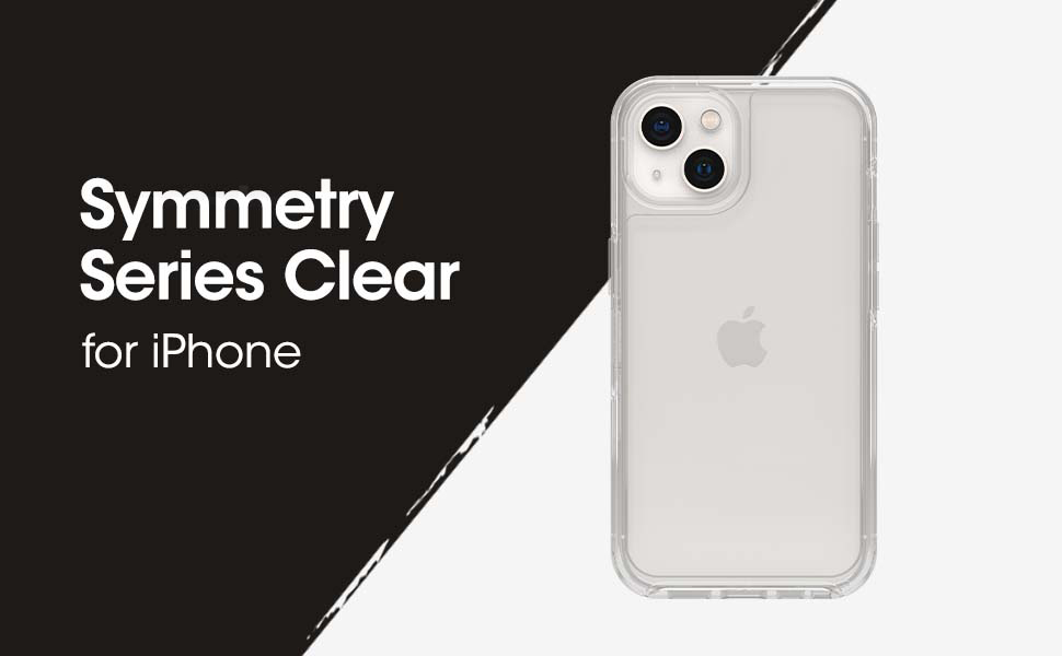 iPhone 13 (ONLY) Symmetry Series Case - CLEAR, ultra-sleek, wireless charging compatible, raised edges protect camera & screen