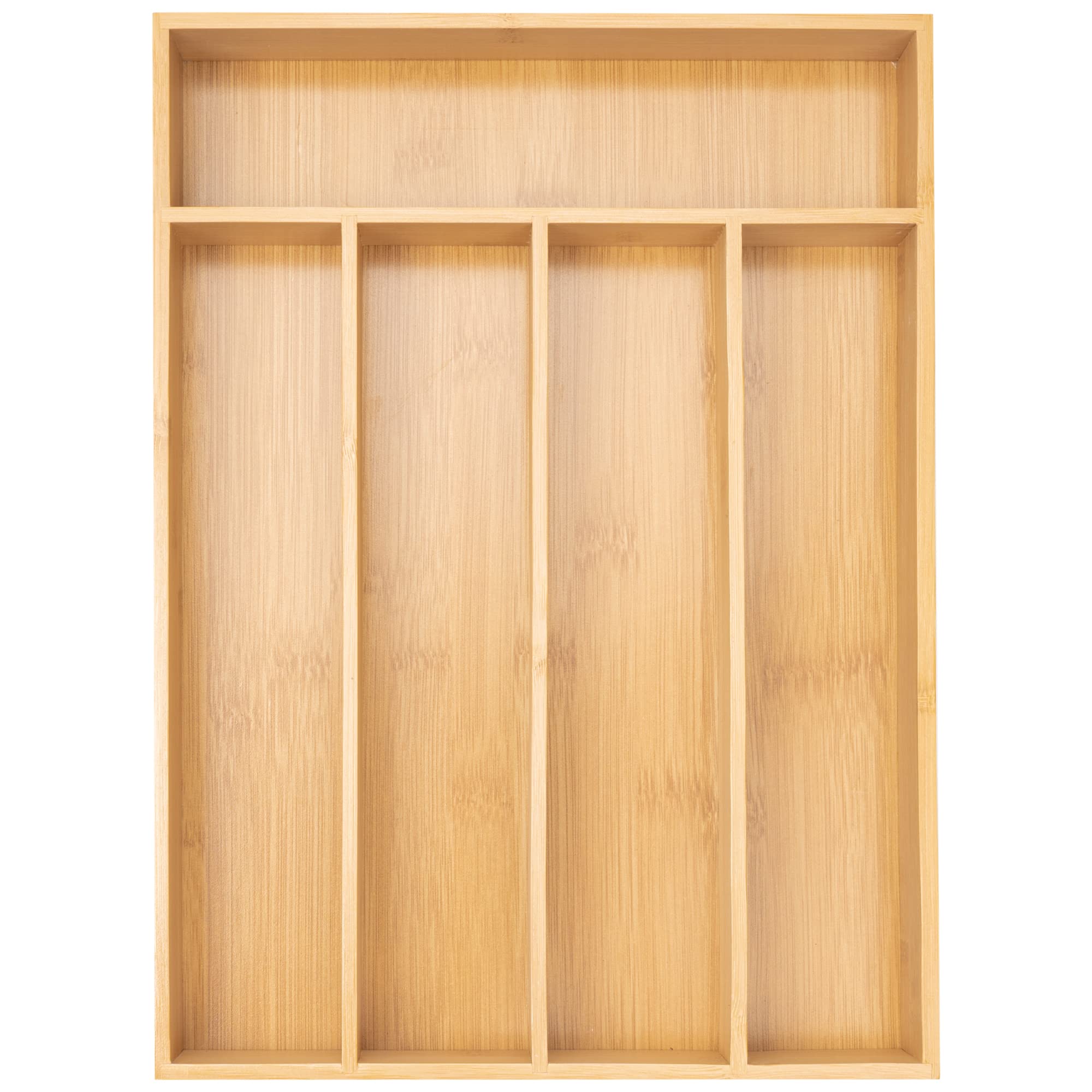 Bamboo kitchen drawer organizer