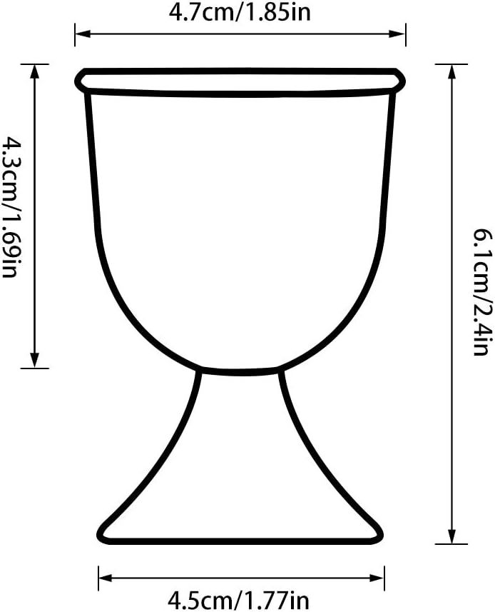 Ceramic Egg Cup Red Set of 2 Porcelain Holder Breakfast Boiled Cooking Easy to Clean Childhood Memories Kitchen