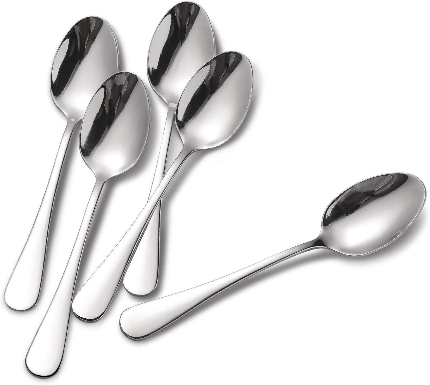 12-Piece Stainless Steel Teaspoons, Spoons Silverware Set, Dishwasher Safe - 6.7 Inches