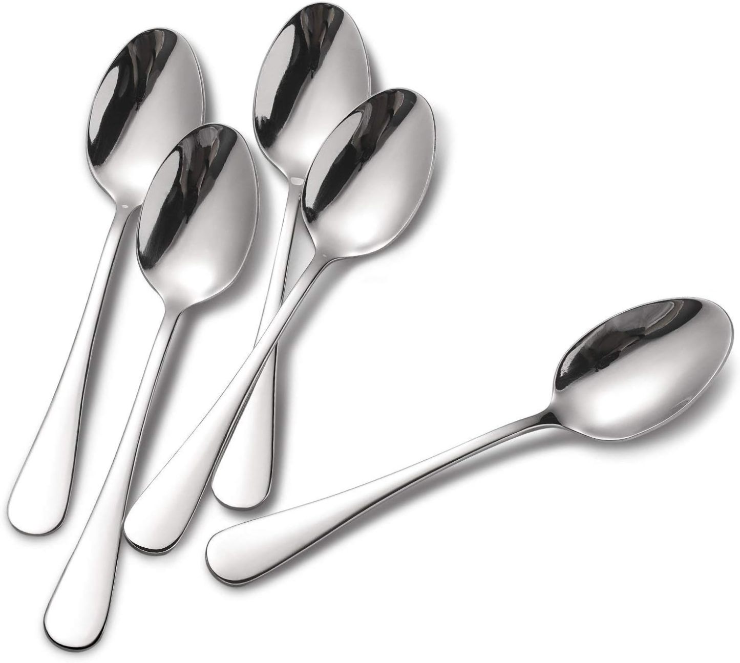 12-Piece Stainless Steel Teaspoons, Spoons Silverware Set, Dishwasher Safe - 6.7 Inches