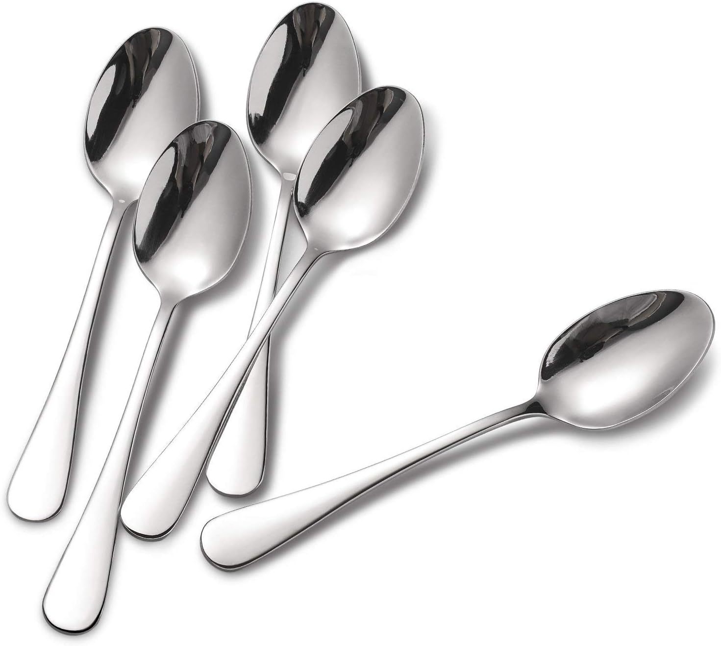 12-Piece Stainless Steel Teaspoons, Spoons Silverware Set, Dishwasher Safe - 6.7 Inches