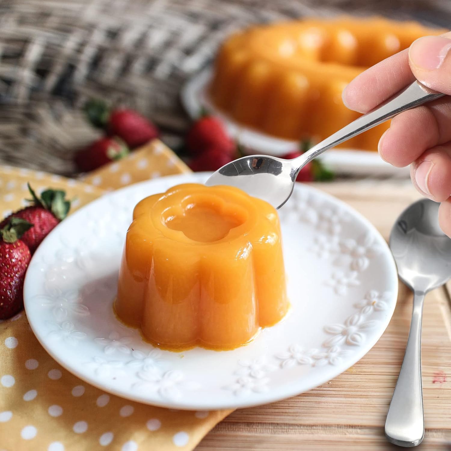 12-Piece Demitasse Espresso Spoons, 4 Inches Stainless Steel Mini Coffee Spoons