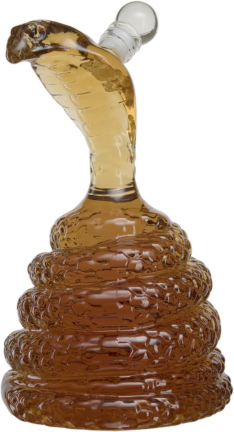 Snake Whiskey & Wine Decanter King Cobra Snakes Liquor Decanters - Snake Bottle 500ml