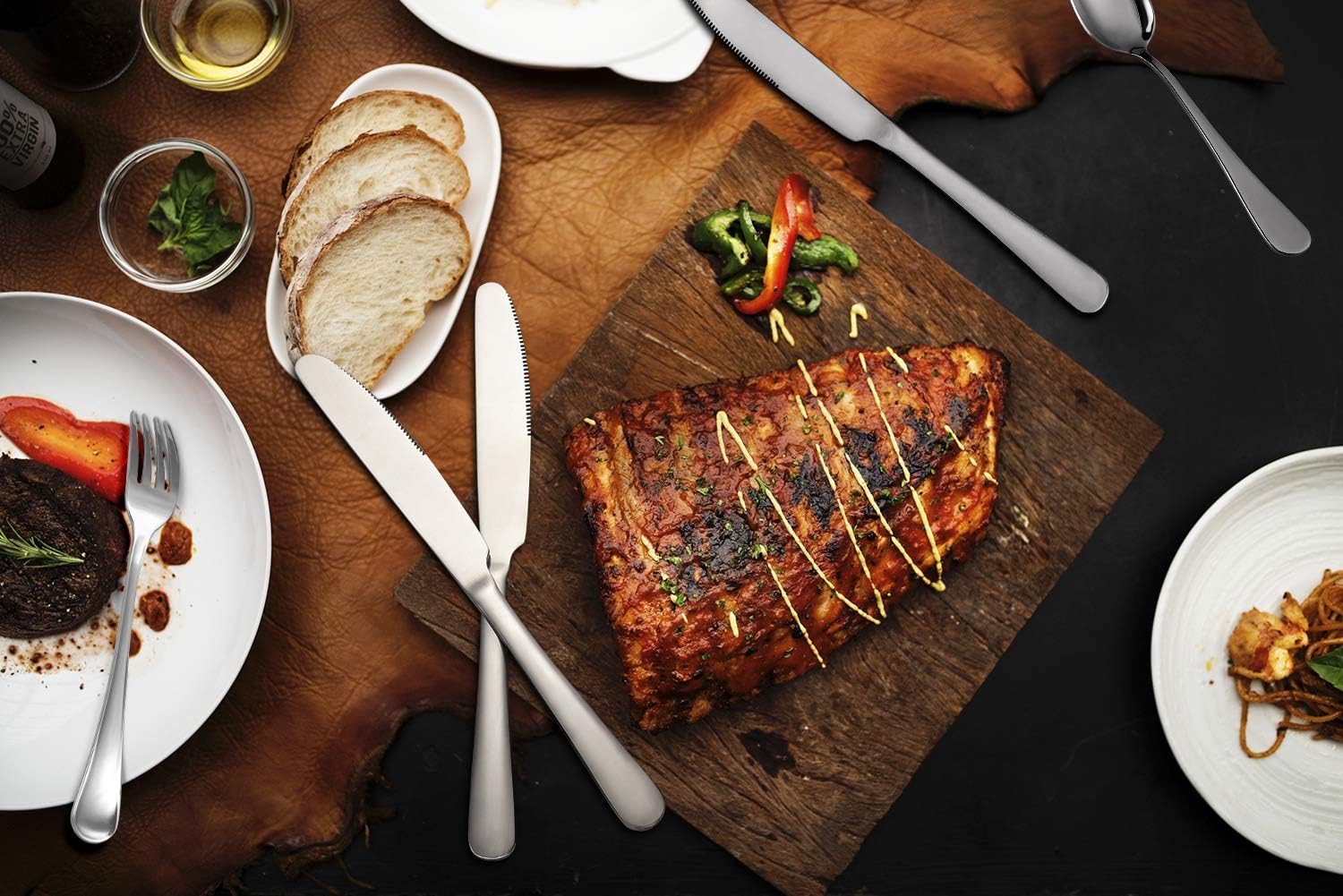 12-piece Good Stainless Steel Dinner Knives, 9 Inches