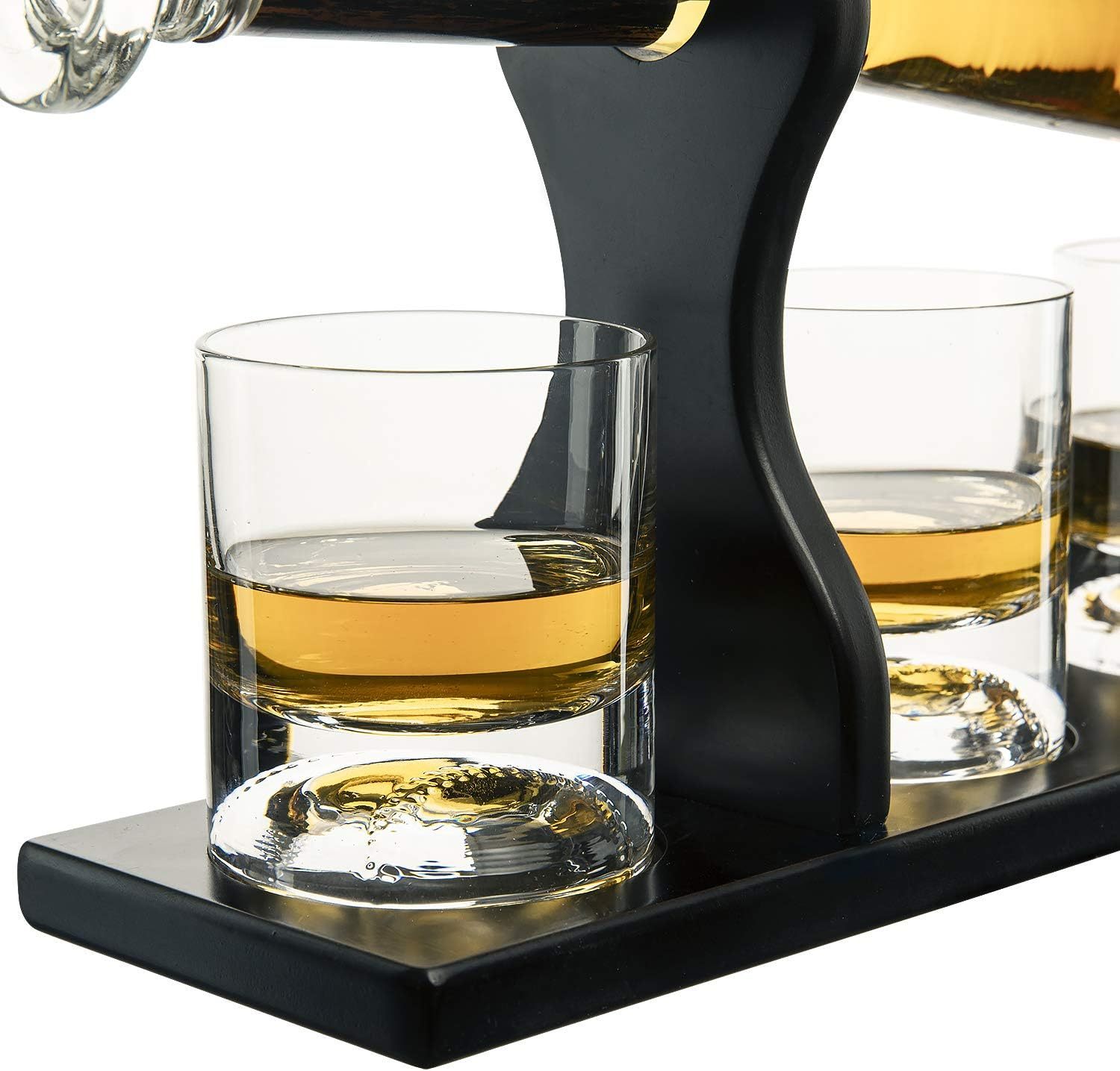 Baseball Bat Whiskey & Wine Decanter 4 Glasses, Spirits Set