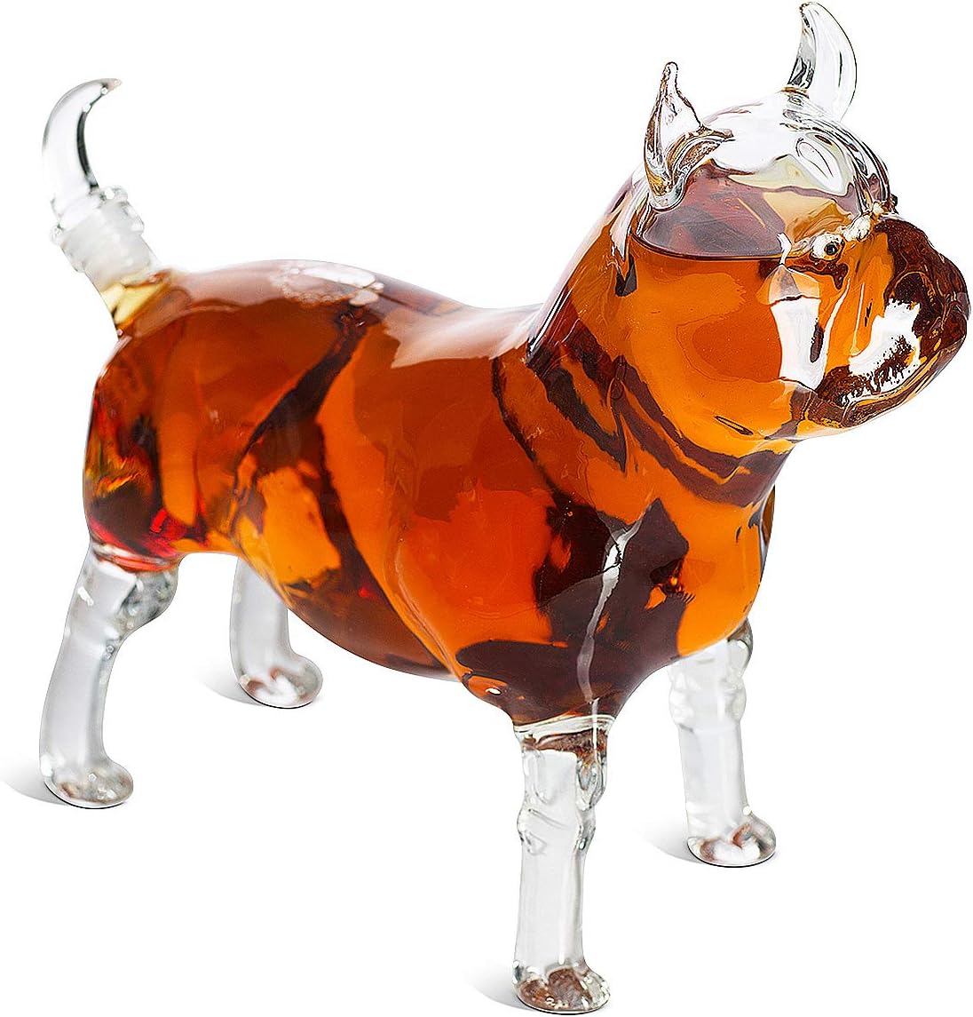 Pug Animal Whiskey and Wine Decanter - 500ml - Whiskey, Wine Scotch or Liquor Decanter